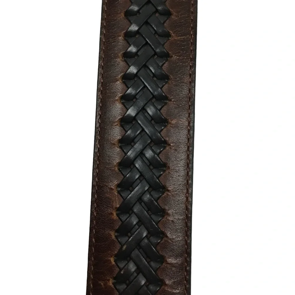 Columbia Leather Braided Belt